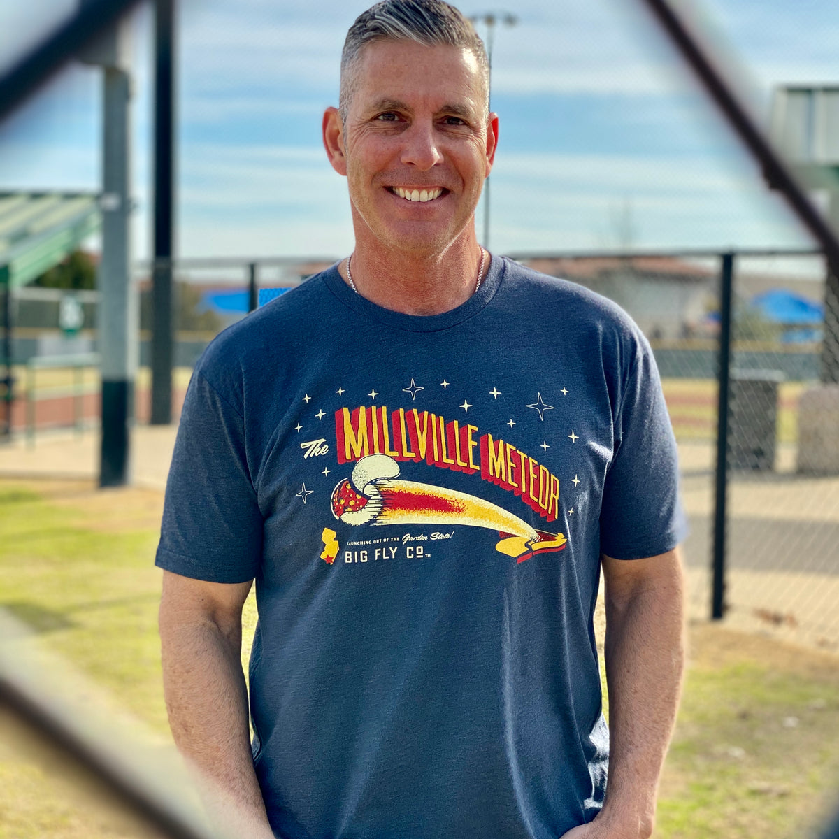 Millville Meteor Tee (Mike Trout) – Big Fly Gear - Main Image